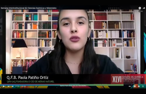Comparten el éxito de sus empresas, egresadas UACH exponen en Semana de Química Internacional
