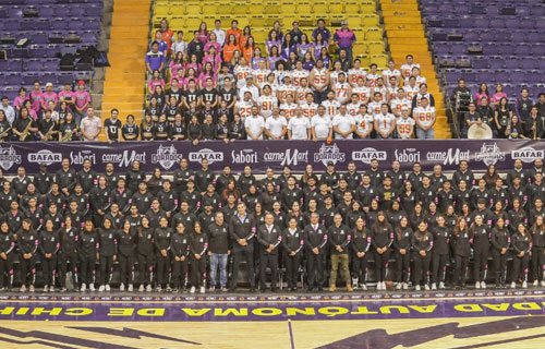 Abanderan a contingente deportivo de la UACH rumbo a la Universiada Nacional 2024 Aguascalientes