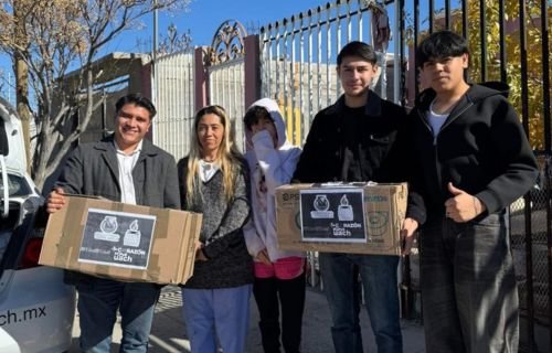 Entrega FCPyS despensas y croquetas recolectadas en la campaña + Corazón
