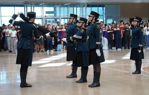 Retoman actos cívicos en la Facultad de Ciencias de la Cultura Física