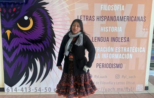 Comparte UACH la historia de Susana Luisa Benjamín, estudiante rarámuri de FFyL